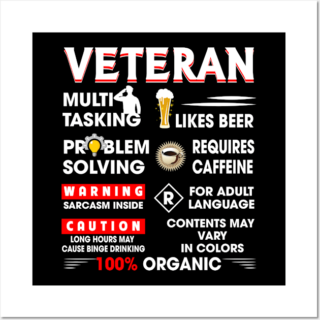 Veteran 100% Organic Wall Art by paola.illustrations